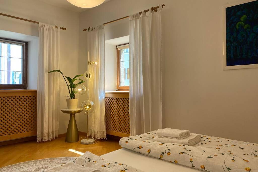 Grosse Wohnung Mit Garagenparkplatz ฟีแอ ภายนอก รูปภาพ